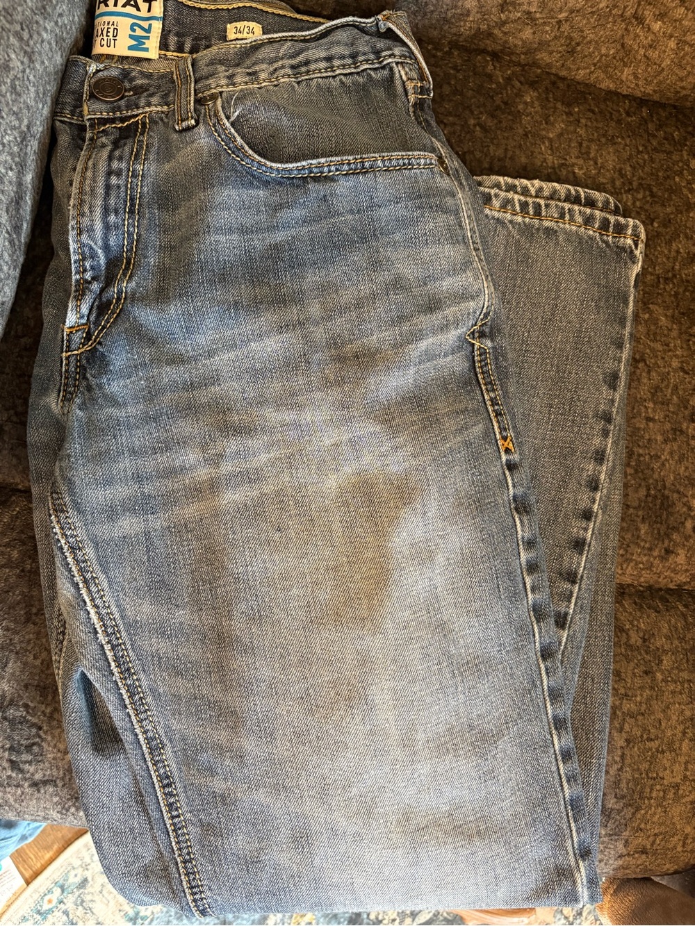 Ariat Men’s Light Blue Relaxed Fit Jeans